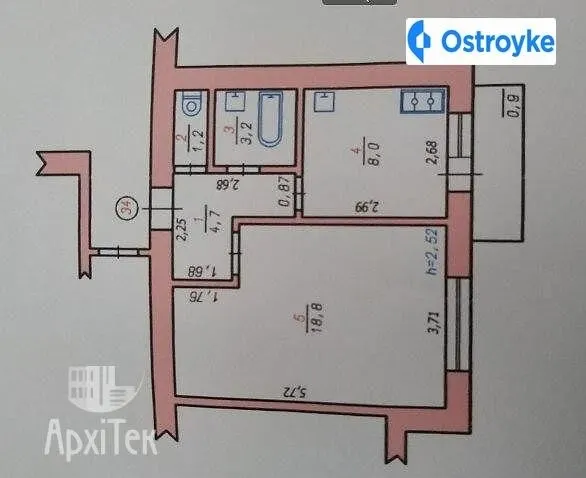 Продаж 1-кімнатної квартири, 36 м², Хмельницький — фото 1