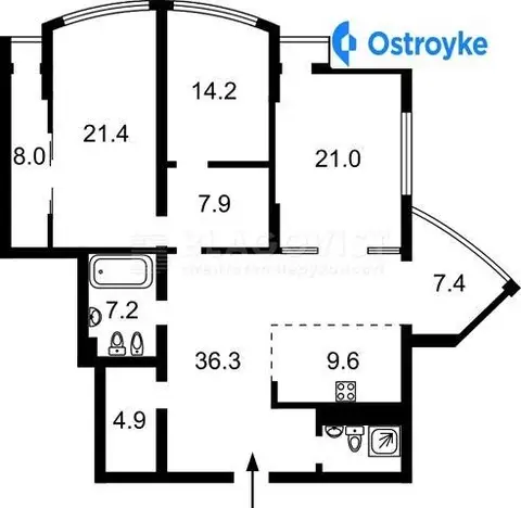 3-кімнатна квартира, 140 м², вул. Глибочицька, 32а, Київ