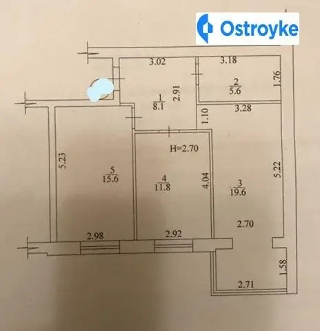 2-кімнатна квартира, 61 м², вул. Лосівська, 4В, Харків