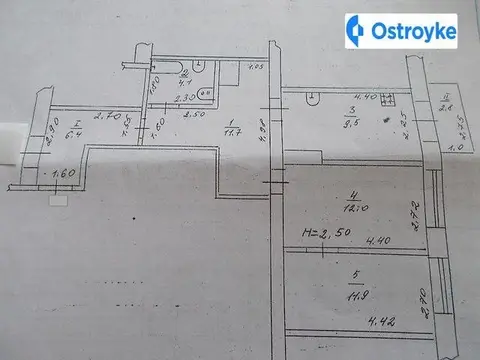 Продаж 2-кімнатної квартири, 53 м², Мелітополь