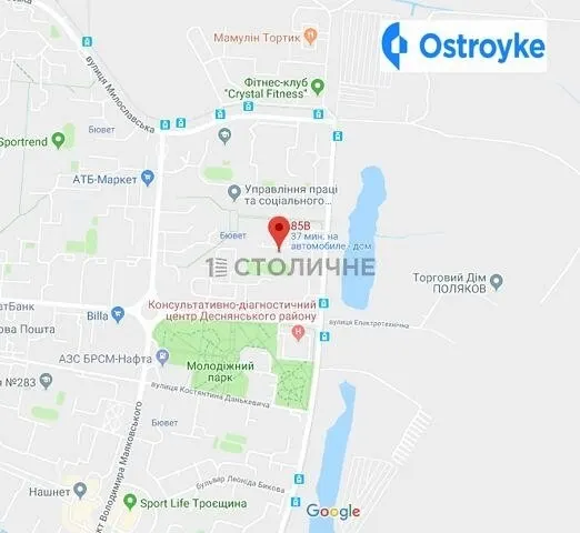 2-кімнатна квартира, 55 м², вул. Миколи Закревського, 85б, Київ — фото 1