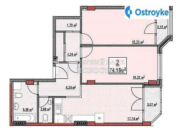 Продаж 2-кімнатної квартири, 75 м², Одеса — фото 3