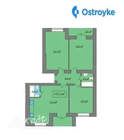 Продаж 3-кімнатної квартири, 101 м², Івано-Франківськ — фото 1