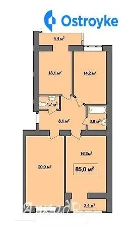 Продаж 3-кімнатної квартири, 86 м², Івано-Франківськ — фото 4