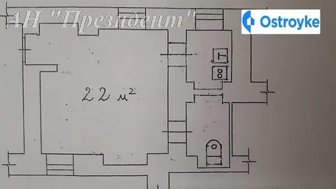 1-комнатная квартира, 32 м², вул. Катерининська, Одесса
