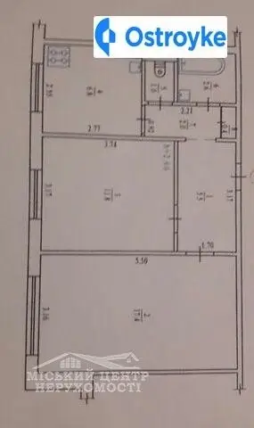 Продажа 2-комнатной квартиры, 47 м², Полтава
