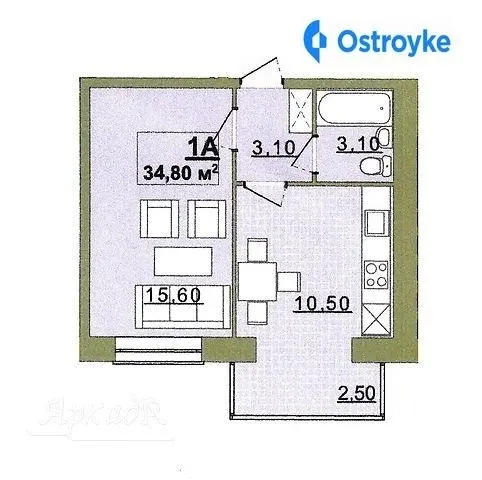 Продаж 1-кімнатної квартири, 35 м², Івано-Франківськ — фото 1
