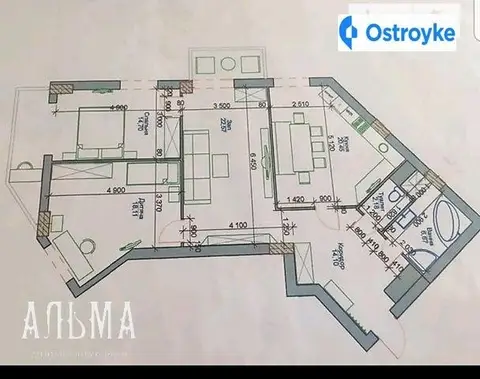 3-кімнатна квартира, 110 м², вул. Пирогова, Вінниця