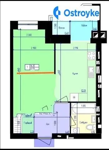 Продаж 1-кімнатної квартири, 46 м², Житомир — фото 4