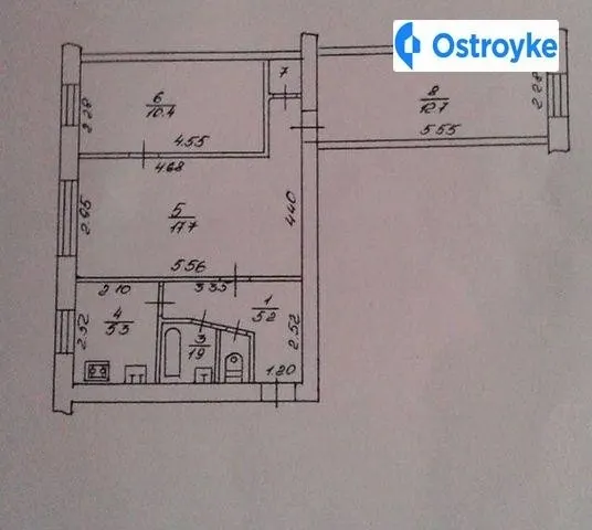 Продаж 3-кімнатної квартири, 55 м², Івано-Франківськ — фото 1