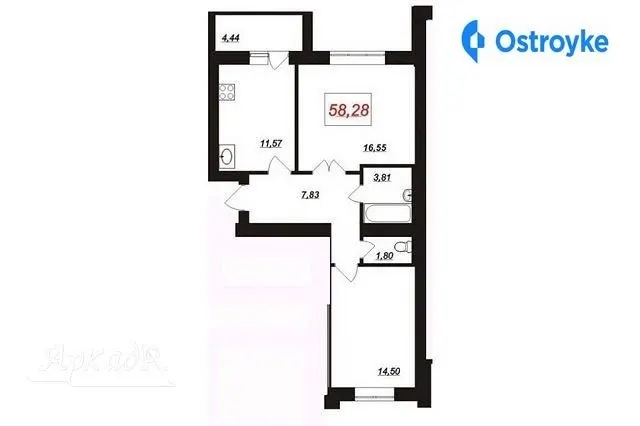 Продаж 2-кімнатної квартири, 60 м², Івано-Франківськ — фото 1
