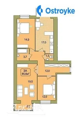 Продаж 3-кімнатної квартири, 86 м², Івано-Франківськ — фото 1
