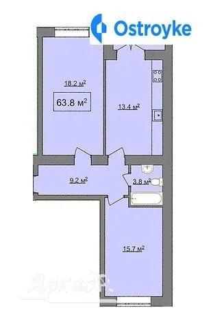Продаж 2-кімнатної квартири, 64 м², Івано-Франківськ — фото 1