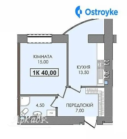 Продаж 1-кімнатної квартири, 40 м², Івано-Франківськ — фото 2
