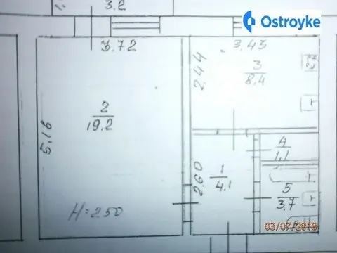Продаж 1-кімнатної квартири, 38 м², Мелітополь