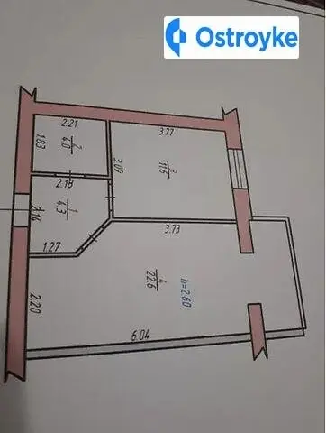 Продажа 1-комнатной квартиры, 42 м², Хмельницкий