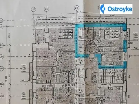 1-комнатная квартира, 39 м², вул. Набережна, Ивано-Франковск