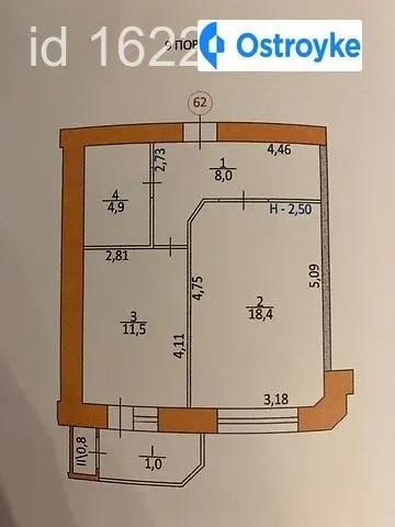 Продаж 1-кімнатної квартири, 45 м², Тернопіль — фото 1