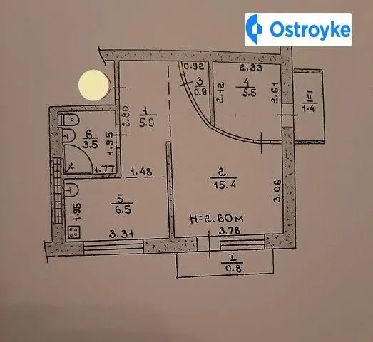 Продаж 1-кімнатної квартири, 40 м², Кривий Ріг — фото 1