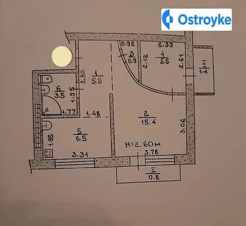 Продажа 1-комнатной квартиры, 40 м², Кривой Рог