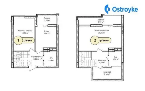 2-комнатная квартира, 76 м², пров. Достоєвського, Ирпень