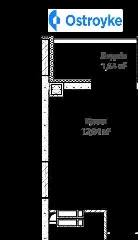 1-комнатная квартира, 37 м², пров. Достоєвського, Ирпень