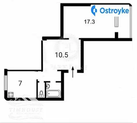 1-кімнатна квартира, 41 м², пл. Харківська, 154а, Київ