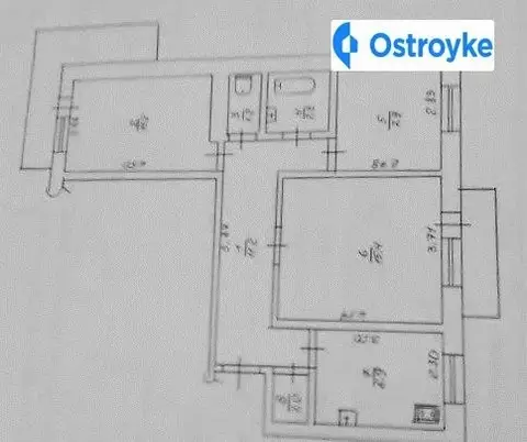 3-комнатная квартира, 69 м², Черкассы