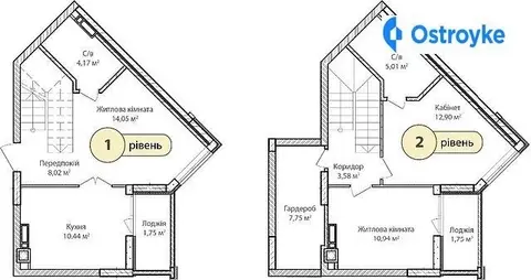 3-комнатная квартира, 80 м², пров. Достоєвського, Ирпень