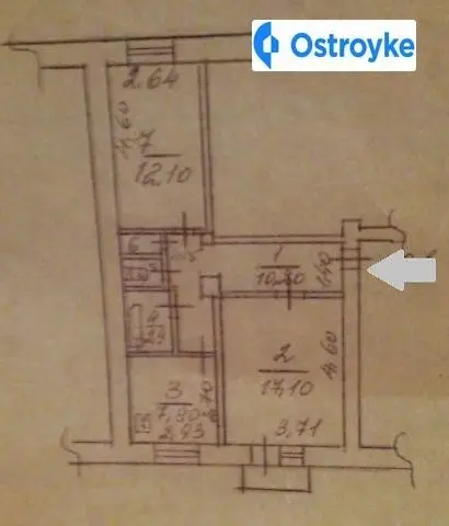 Продаж 2-кімнатної квартири, 52 м², Харків
