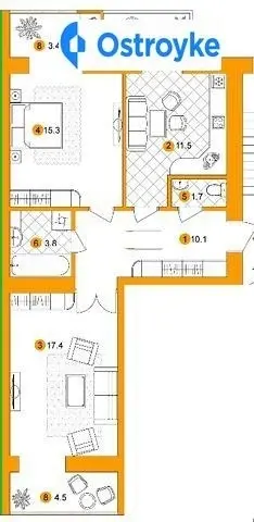 Продаж 2-кімнатної квартири, 65 м², Івано-Франківськ — фото 2