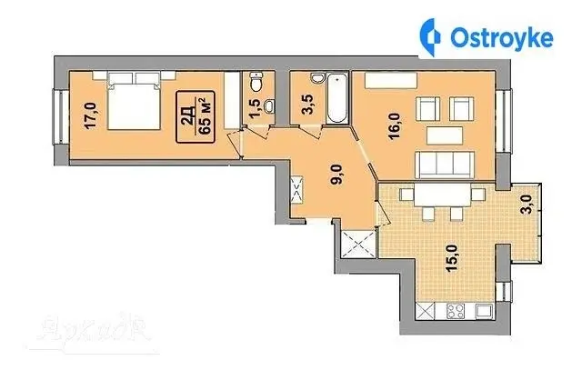 Продаж 2-кімнатної квартири, 65 м², Івано-Франківськ — фото 4