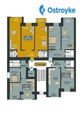Продаж 1-кімнатної квартири, 44 м², Івано-Франківськ — фото 2