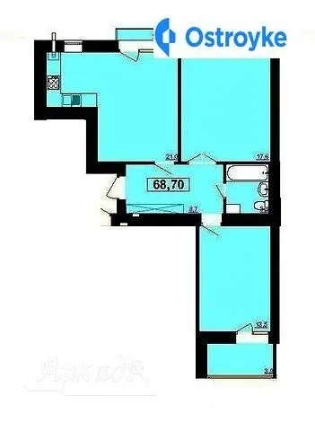 Продаж 2-кімнатної квартири, 69 м², Івано-Франківськ — фото 2