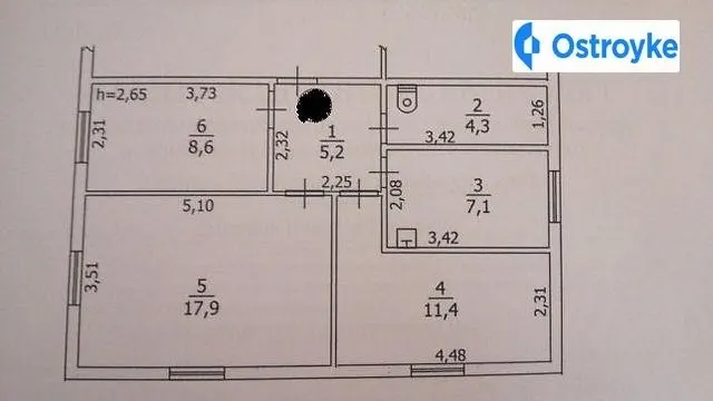 Продаж 3-кімнатної квартири, 54 м², Бориспіль — фото 1
