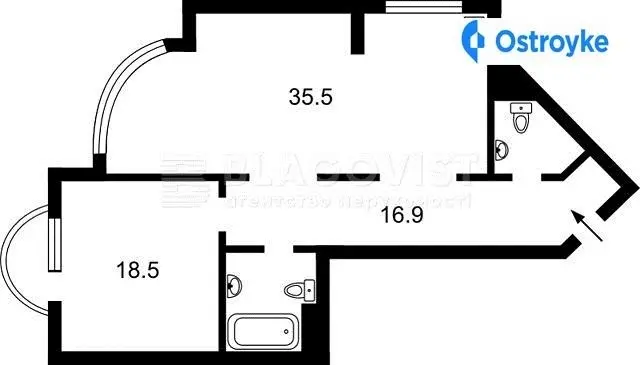 2-кімнатна квартира, 85 м², вул. Василия Симоненко, 5, Київ — фото 4