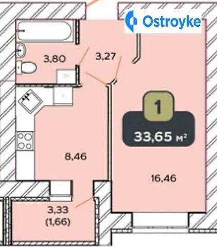 Продаж 1-кімнатної квартири, 34 м², Хмельницький — фото 4