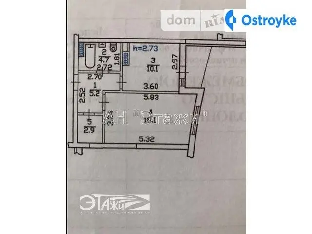 Продаж 1-кімнатної квартири, 43 м², Київ — фото 3