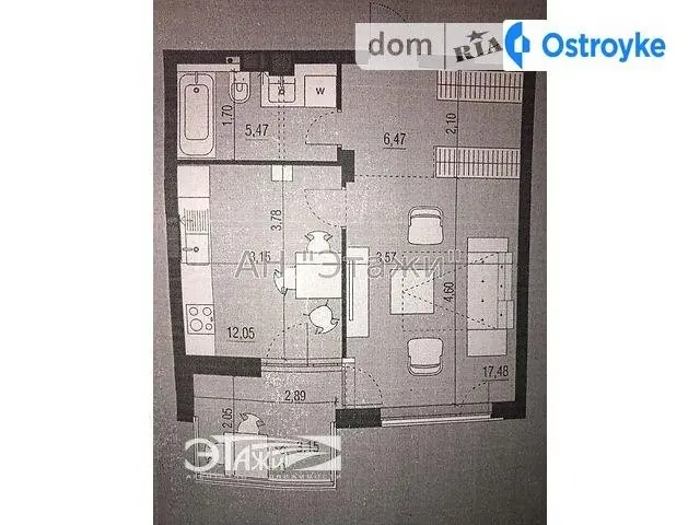 Продаж 1-кімнатної квартири, 45 м², Буча — фото 3