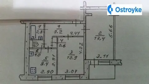 2-кімнатна квартира, 53 м², вул. Новокузнецька, Запоріжжя