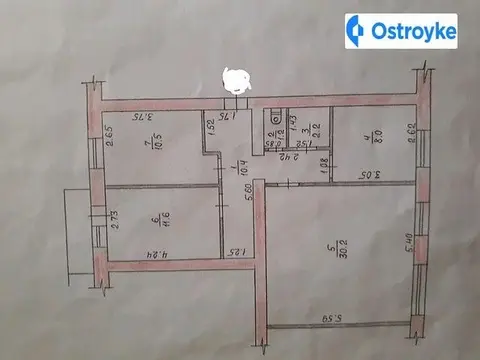 Продажа 3-комнатной квартиры, 75 м², Житомир