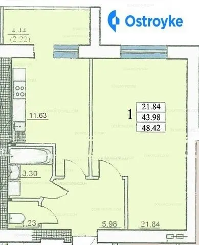 Продаж 1-кімнатної квартири, 49 м², Одеса — фото 1