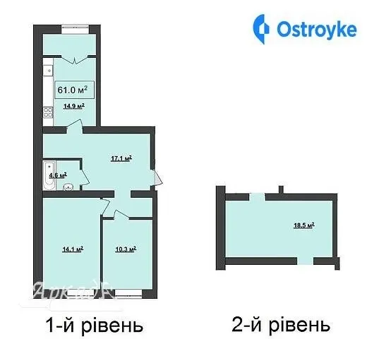 Продаж 2-кімнатної квартири, 62 м², Івано-Франківськ — фото 1