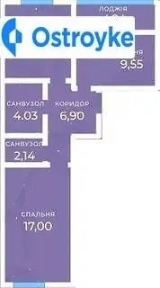 1-комнатная квартира, 55 м², вул. Чехова, Ирпень