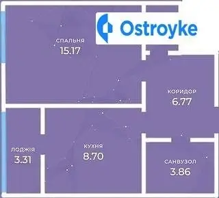 1-комнатная квартира, 39 м², вул. Чехова, Ирпень
