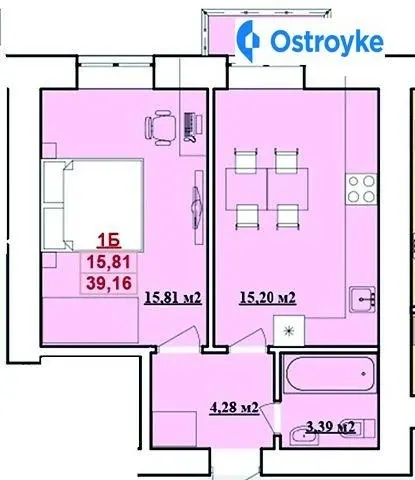 Продаж 1-кімнатної квартири, 40 м², Івано-Франківськ — фото 1
