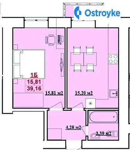 Продаж 1-кімнатної квартири, 40 м², Івано-Франківськ