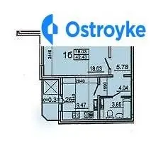 1-кімнатна квартира, 42 м², вул. Моторна, 11, Київ