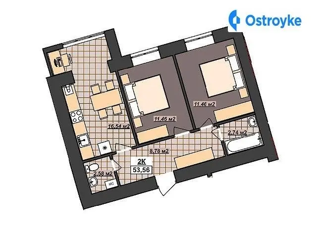 Продаж 2-кімнатної квартири, 52 м², Івано-Франківськ — фото 4