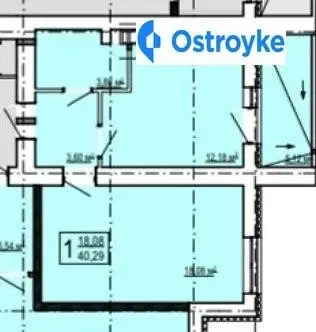 1-кімнатна квартира, 41 м², вул. Єлизаветинська, 15, Харків